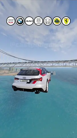 Qual marca pula a ponte gigante? #beamngdrive #carros #gaming #game #audi 