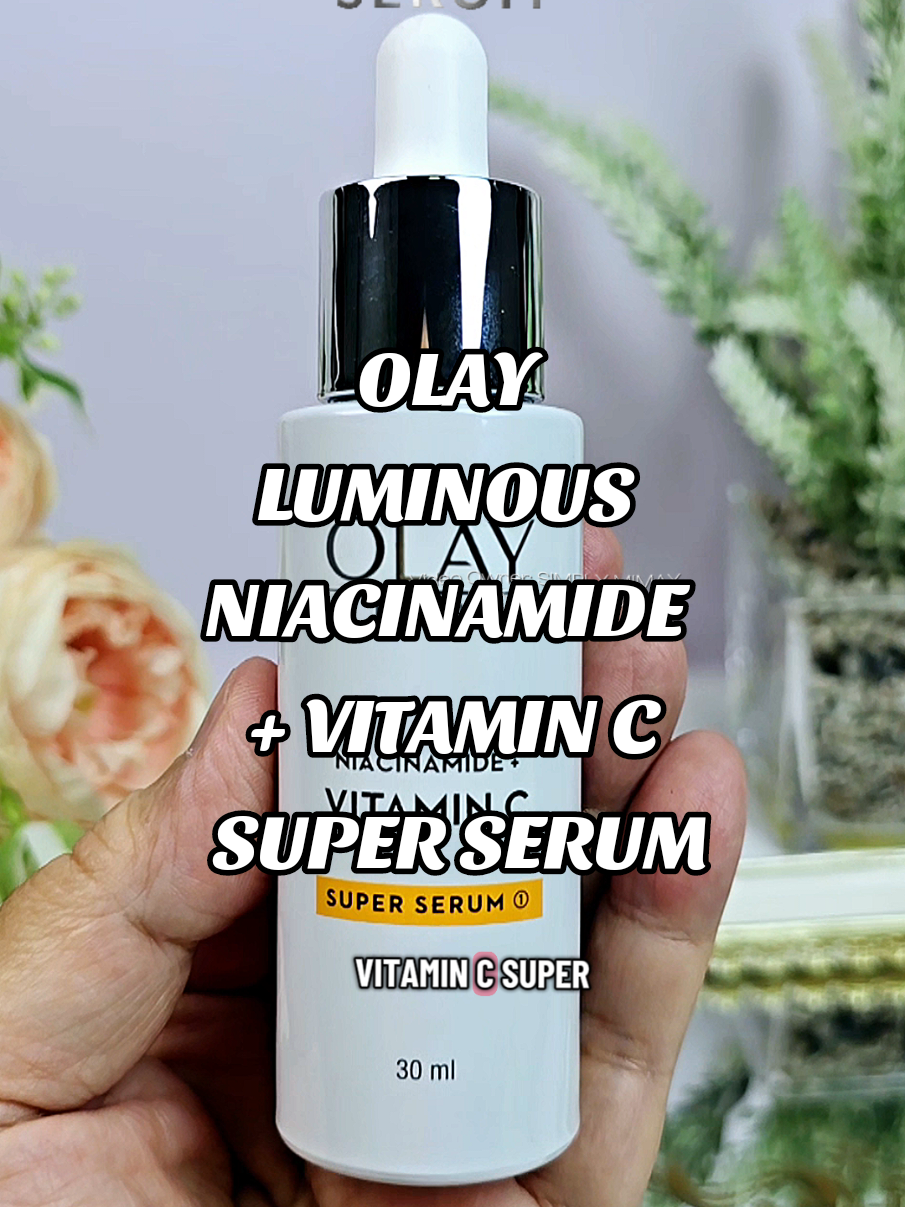 Double the glow, less hyperpigmentation. This serum is working overtime to give that lit-from-within look. Get yours now! 😃 #olay  #niacinamide  #vitamincserum  #brightening  #skincare 