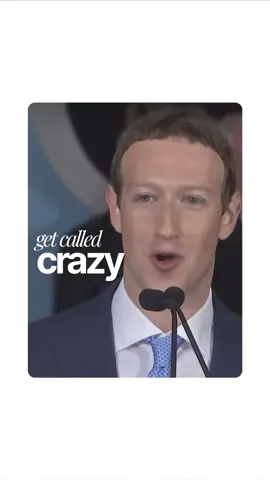 If your vision feels too big for others, keep going #entrepreneurship #markzuckerberg #speech #advice #motivation 