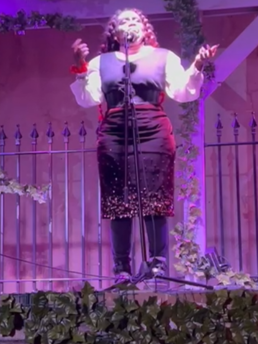 Putting a little Philly into the performance. Can you hear it?