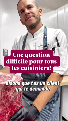 Question piège à Alexandre Vachon, Chef du Manoir Hovey Il s’en est bien sorti 😇 @Manoir Hovey | Relais&Châteaux  #cotedeboeuf #cuisinier #restaurantquebec #viande 