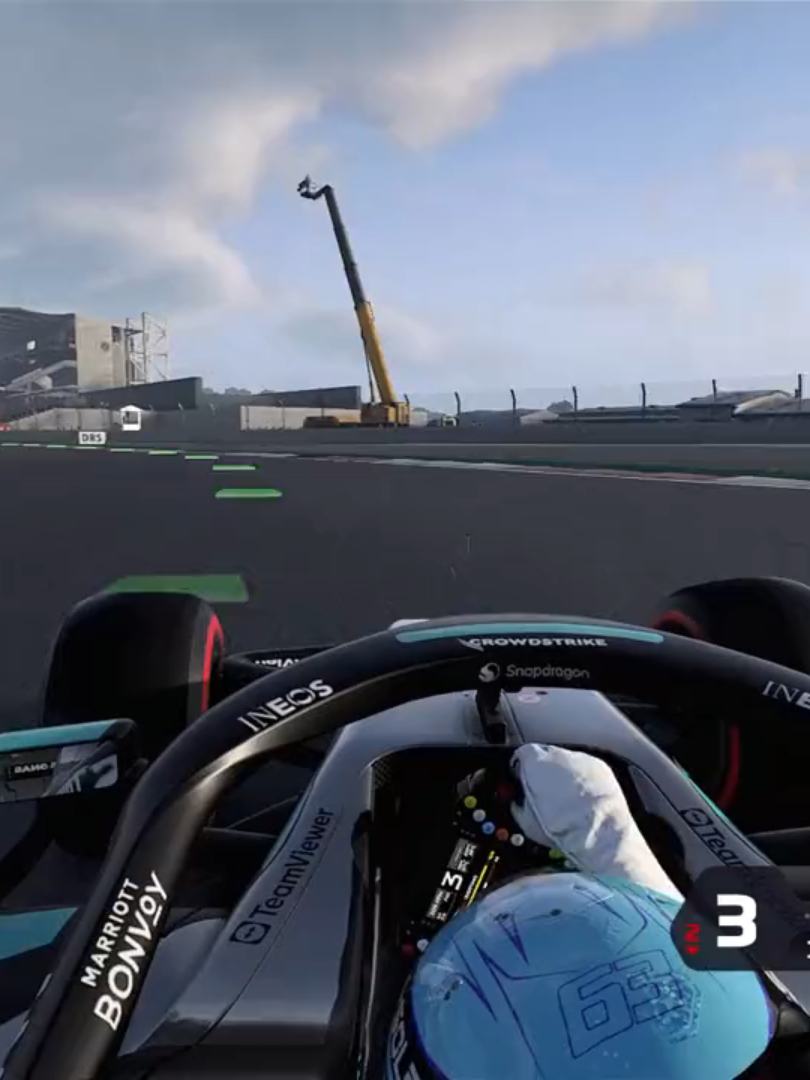 george russell hot lap + asmr #georgerussell #f1 #f125 #Fyp