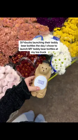 Girl, whatever. Ours has a certain je ne sais quoi 🌀 the tea truck is opening at the LA flower market this weekend! Check out @bluehourgoods on IG for time and location details ❤️‍🔥 #teddybear #losangeles #flowermarket #teatruck #DTLA 