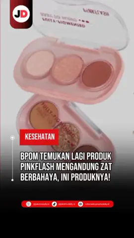 Apakah kamu punya produk ini, JeDers? 😳 BPOM baru aja umumkan dua eyeshadow Pinkflash positif mengandung bahan berbahaya! Produknya udah resmi ditarik dan penjualannya dihentikan. Pinkflash juga janji bakal kasih kompensasi buat yang udah beli. Coba cek makeup pouch kamu, siapa tahu masih ada produknya! #Pinkflash #BPOM #BeritaViral #KosmetikBerbahaya #Jakartadaily