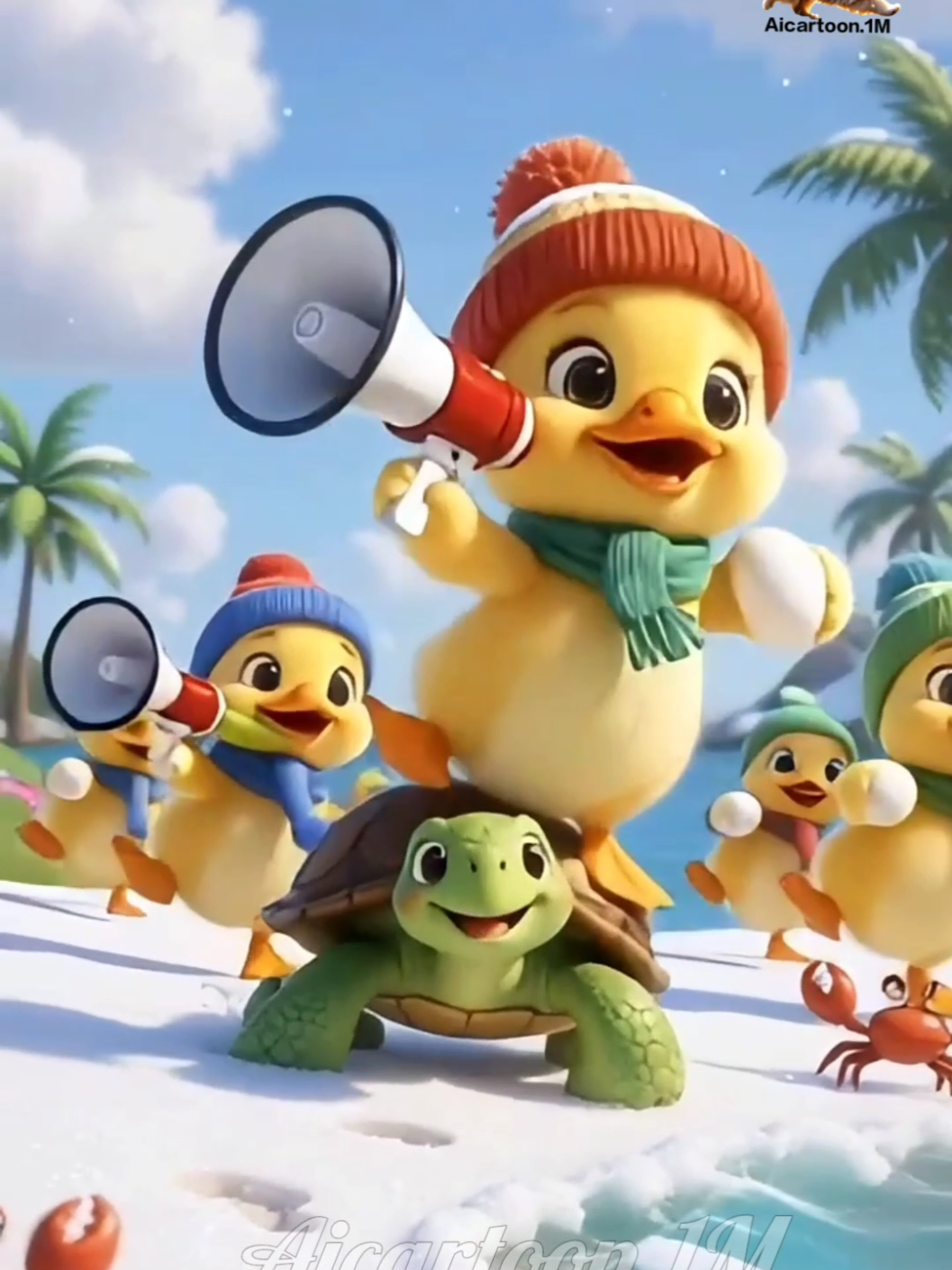Cute ducklings happily dancing enjoying #kids #kidssong #kidscartoon #cartoonvideo #foryou 