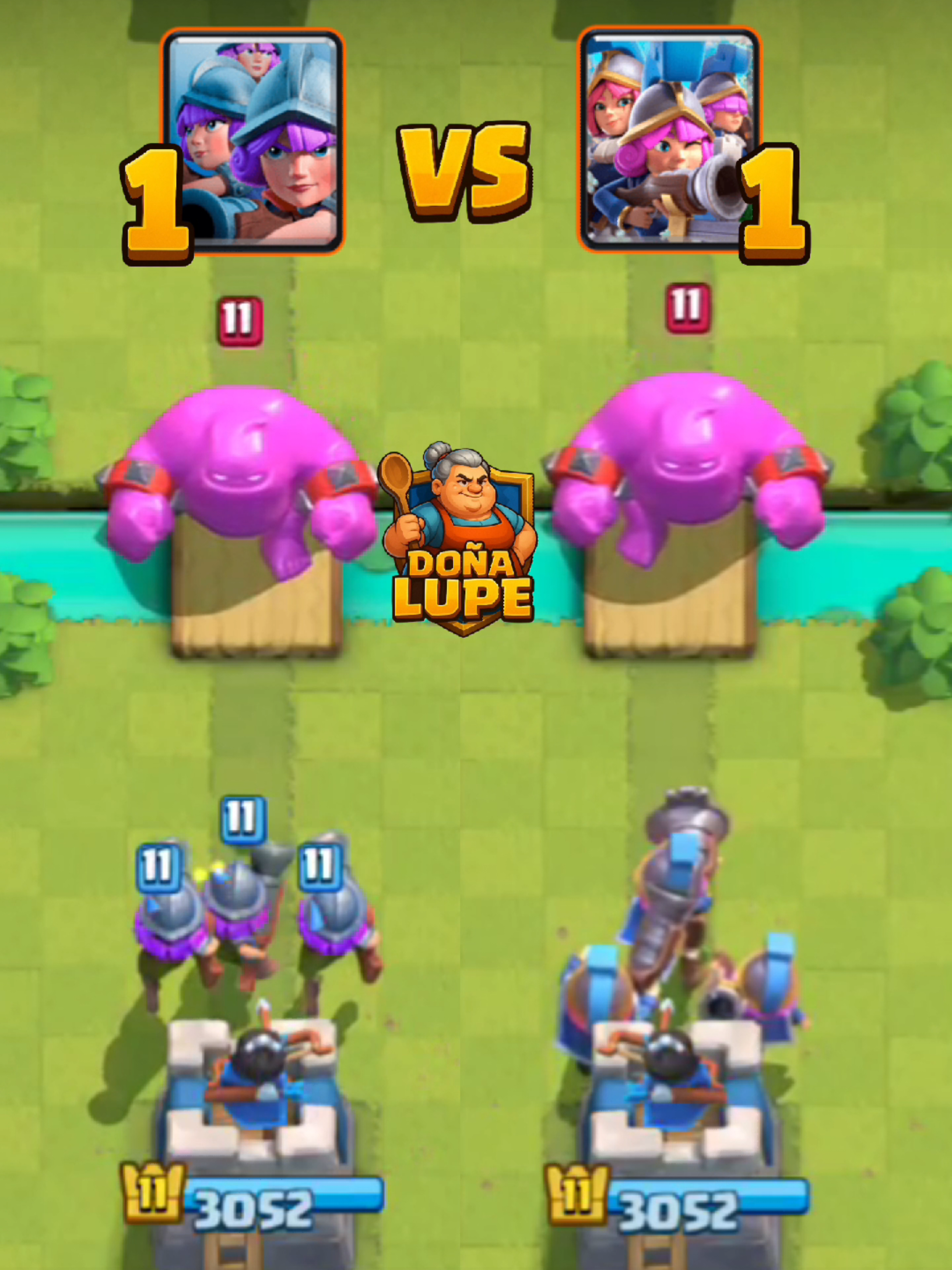 Trío de Mosqueteras vs Tres de Mosqueteras #ClashRoyale #CR 