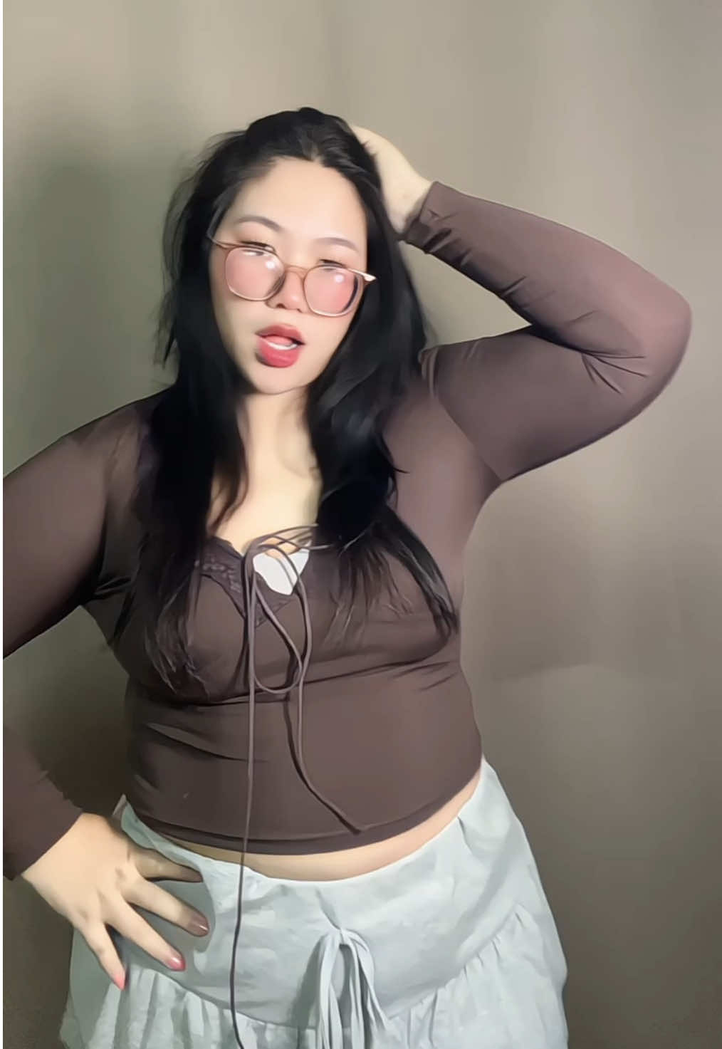 เอางี้โซ๊ะมากกก #สาวอวบอ้วน #หวาพาลอง #outfit #เสื้อผ้าแฟชั่น 