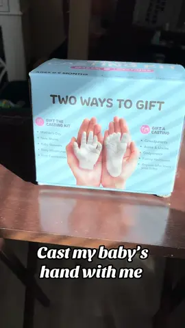 My baby messed up with the foot casting so I’ll have to buy another one😩🙄 but I love this idea it’s SO worth it. A memory I get to keep forever 🥹🥹  #babymemories #boymom #milestones #handcasting #fyp 
