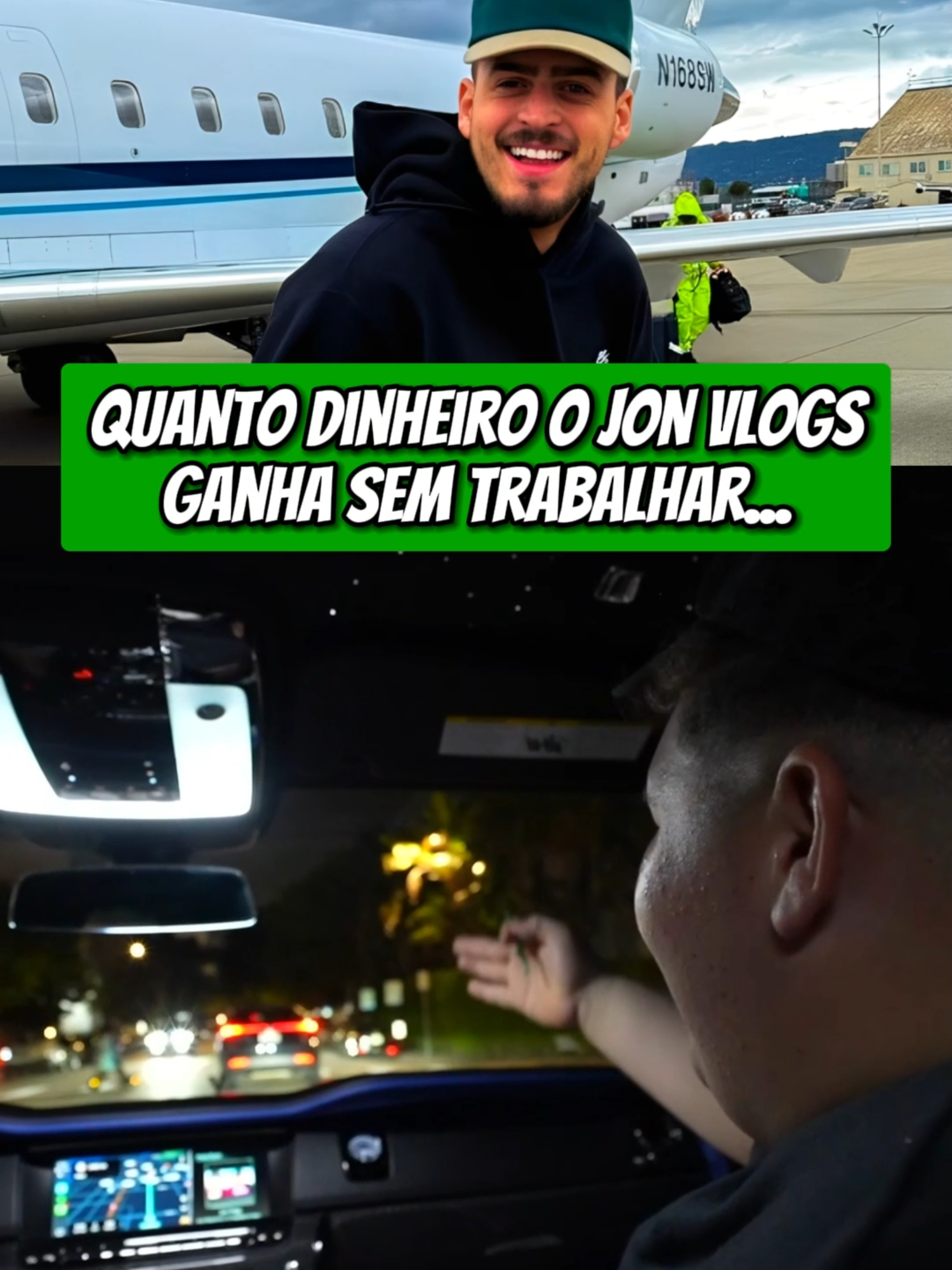 Quanto dinheiro o jon vlogs ganha sem trabalhar... #jonvlogs #bdj #dinheiro #rendapassiva #investimentos