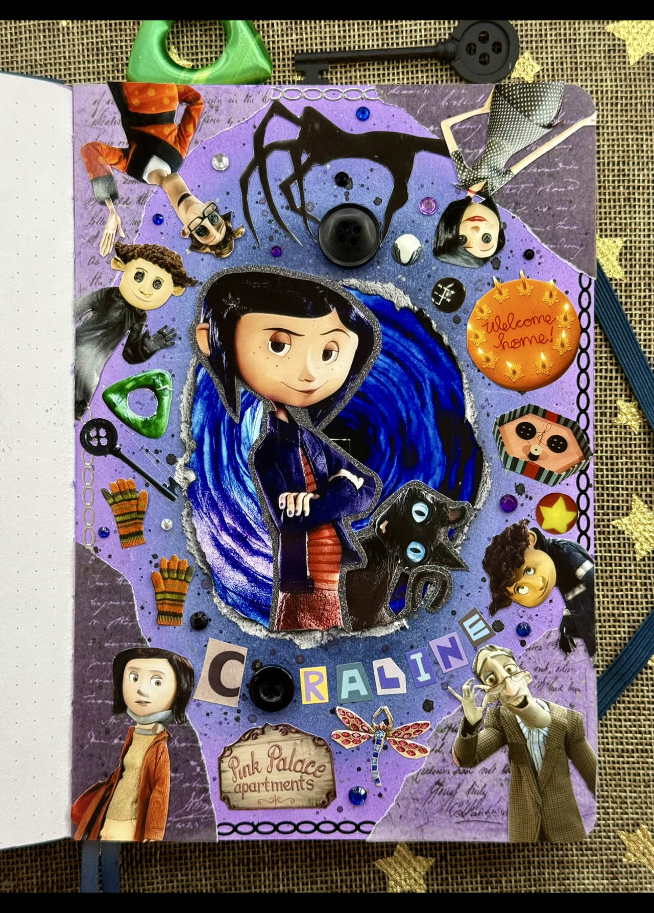 ASMR journal Coraline🔮🐈‍⬛✨🗝️🌑 All character stickers were printed with the Liene PixCut S1 🖨️✨ Amazon store: https://amzn.to/44l3zXZ Use code 10PIXCUT to get 10% off✨ Notebook and Cat pencil case from @Notebook Therapy 🌙💕✨  Link 🔗 https://notebooktherapy.com?ref=630 🔗  Products names: Tsuki ‘Sweet Bunny’ Special Edition Bullet Journal in A5 ☾ ; Tsuki ‘Neko Days’ Travel Pen Pouch ☾✨ Use code TORIJOURNAL to get 10% off 🎁😊 Tools and stickers from @DESK COSMOS 🐰🪐💖 🔗Link : https://deskcosmos.com/?ref=TORIJOURNAL 👈🏻✨ ‼️Products names and codes: Minimalist Tweezers Case Storage Box DC01313-6 ; Gold And Silver Foil Alphabet Stickers For DIY Journaling And Scrapbooking DC01211-10 , DC01211-12 ; Tombow PIT AIR Double Sided Tape Limited Edition For Journal And Scrapbooking DC00581-5 Use code TORI to get 15% off ☺️💕 Tools and more from @lblyxir 🌷💎🎀 Link 🔗 https://lblyxir.com/?ref=wdwriwmp 🔗 Products names and codes: Colored metal tweezers STYLE: COLORED TITANIUM ; Magic Array cutting pad CP03-02 ; Red-crowned crane scissors SCISSORS-03-02 ; Alphabet collage series sticker ST375 ; Medieval Legends series ink pads SP-B04✨ Use code TORIJOURNAL10 to get 10% off 🎁 Other products from @estarcase 🦋✨ Link 🔗 https://estarcase.com/?ref=ToriJournal 🌷 ‼️ Products names and codes: Acrylic Diamond NOV-560 ; Stainless Cutter With Interchangeable Blades NOV-1614-Pink ; Round Head Sponge Brush NOV-1290-10 pcs , NOV-1290-C ; Gentle Words Paper NOV-1494-1 ; Bright Metallic Glitter Ink Brush 8 color 1 set MB-8 ; The Cases for the Round Sponges ES-CASE✨ Use code ToriJournal12 get 12%off 🎁💕 Also you can find other shops and discounts codes in the link in my profile bio ✨🫶🏻 #asmr #journal #scrapbooking #coraline #fyp      