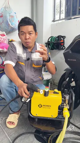 Máy rửa xe bán công nghiệp Momen 2200pre lõi đồng 14kg mở tiệm nhỏ, rửa ô tô xe tải tại nhà #nvty75 #mayruaxe #momen 