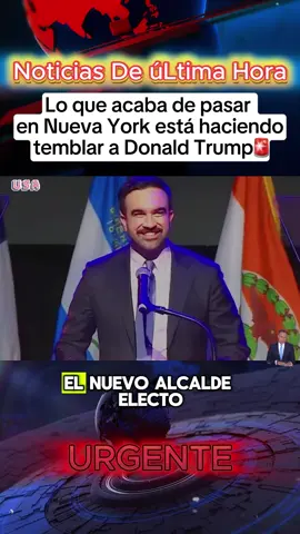 Lo que acaba de pasar en Nueva York está haciendo temblar a Donald Trump. #breakingnews #zohranmamdani #mamdani #newyork #usa🇺🇸 
