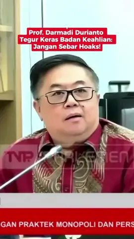 ⚠️ Saya menegur keras Badan Keahlian DPR RI agar tidak menyebarkan informasi yang tidak akurat. Untuk mengeluarkan naskah akademik harus berdasarkan data dan kajian ilmiah, bukan asumsi yang bisa menyesatkan masyarakat. 🏛️ DPR RI adalah lembaga yang dipercaya rakyat maka setiap pernyataan harus mencerminkan kredibilitas dan tanggung jawab moral. #PDIPerjuangan #DPRRI #DarmadiDurianto #AntiHoaks #UntukRakyat