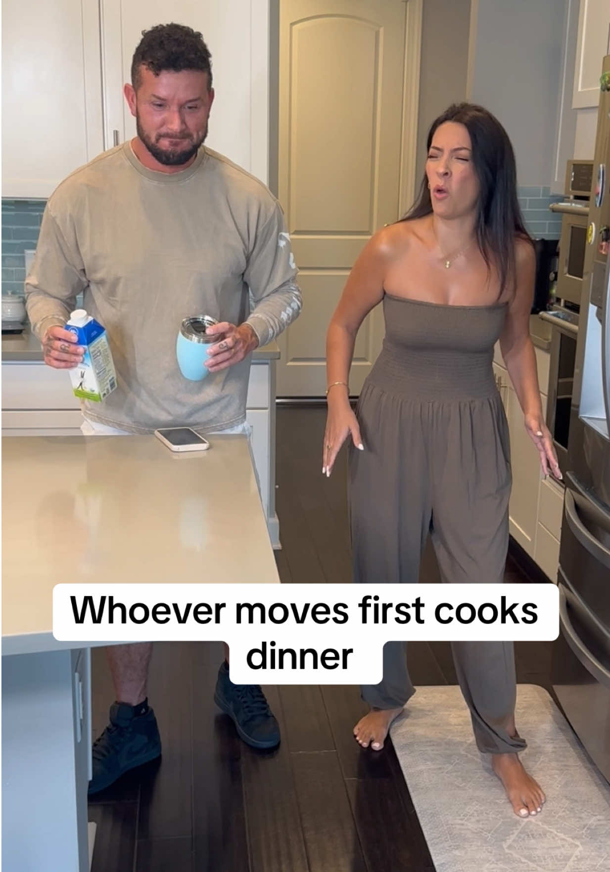 I was not expecting that😳😫🙈 #husbandwife #funnyvideo #fyp 