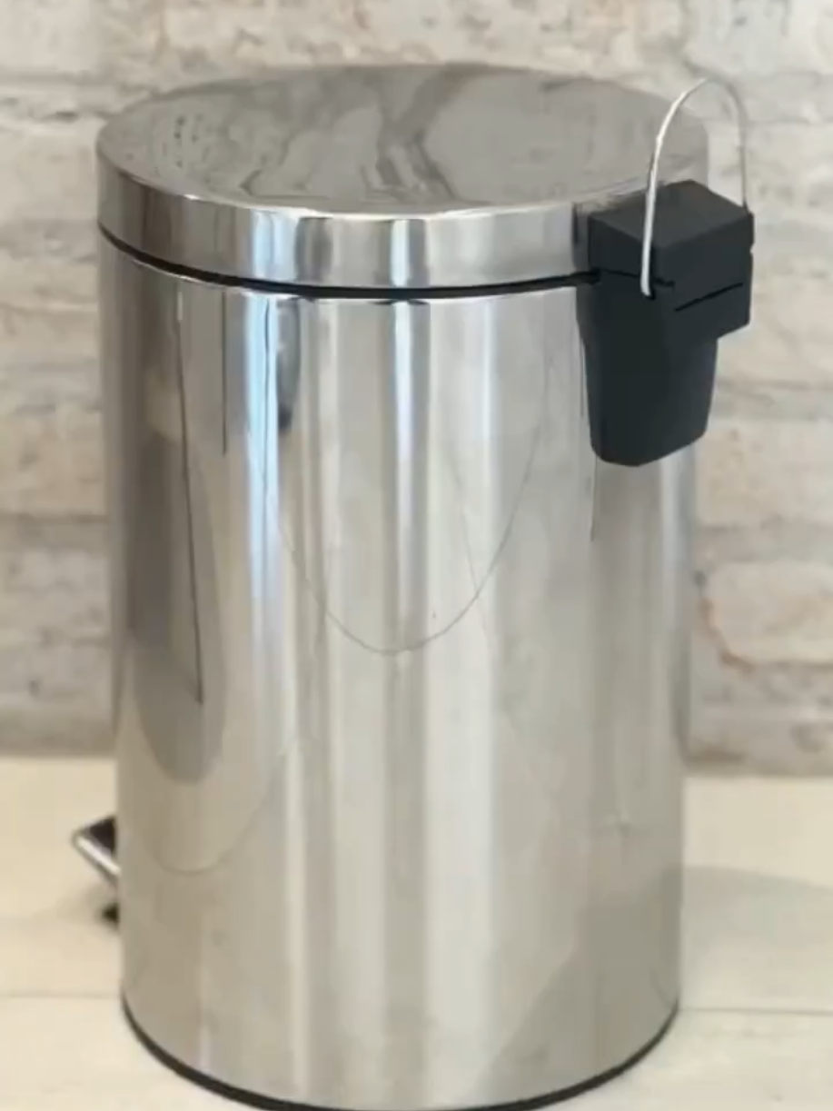 lixeira inox 5 litroz cesto com pedal e balde removivel #fypage #fypp #fyyyyyyyyyyyyyyyy #fyy #fyr 
