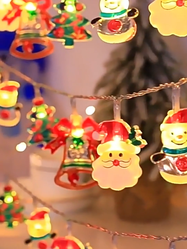 Gợi ý dây đèn led trang trí dịp giáng sinh, hình ông già noel cây thông dễ thương, từ 3 - 5m, dùng pin hoặc cắm điện. #daydenledgiangsinh #denledgiangsinh #denledtrangtrigiangsinh #denledonggianoel #daydenledonggianoel 