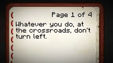 Full episode re upload: whatever you do at the crossroads don't turn left   #fyp #Minecraft #horror #minecraftarg #fullepisode 