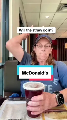 McDonald’s unsweet iced tea food review. The straw wasn’t the only thing that lost its strength. Another display of my athletic prowess. I fought the lid, but who won? @McDonald’s #mcdonalds #icedtea #foodreviews #FastFoodReview #foodreviewer 