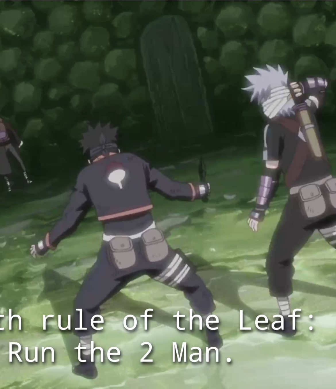 Fourth rule of the Leaf🍂 : Run the 2 Man. #obito #kakashi #naruto #edit #animeedit  