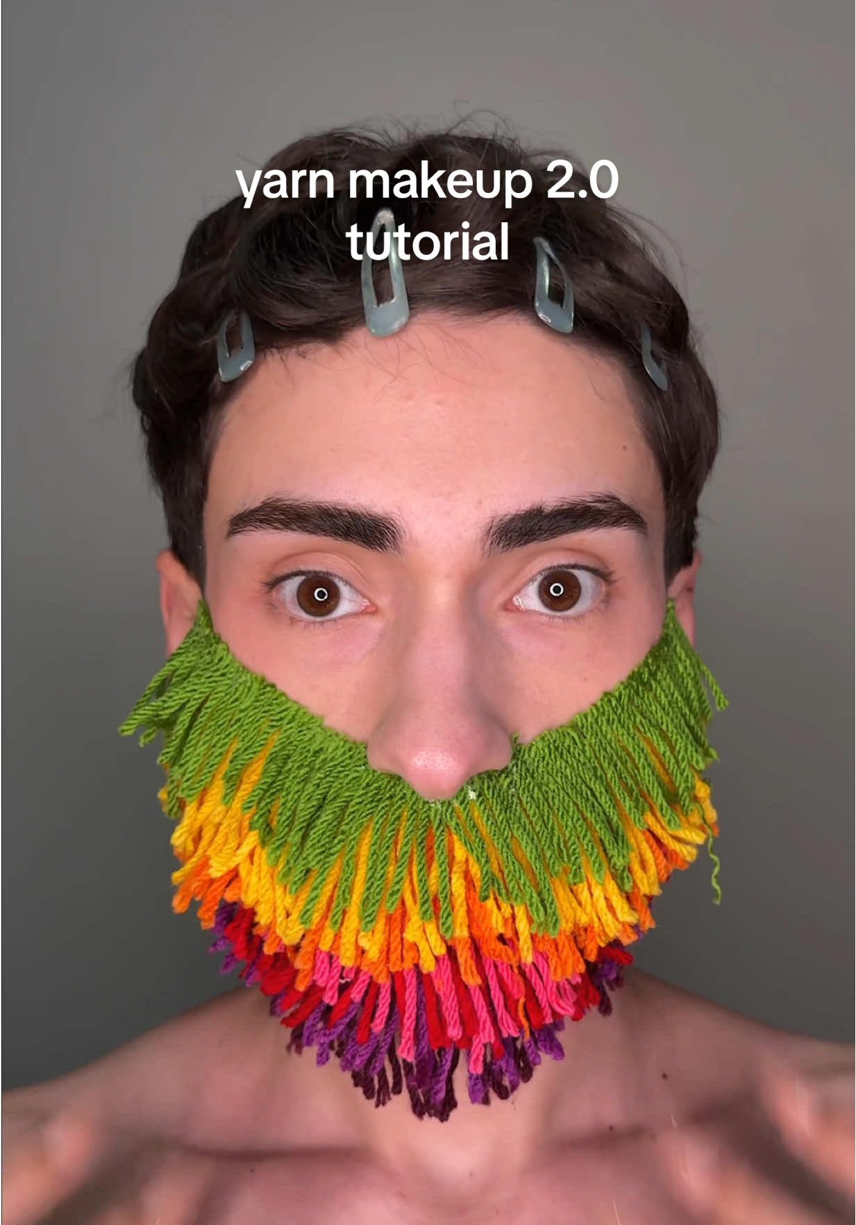 MAQUILLAJE con LANA??🧶 OTRA VEZ? ACEPTO🫦 IB: @denitslava 🩷 #makeup #creativemakeup #makeuptransformation #makeuplooks #naik