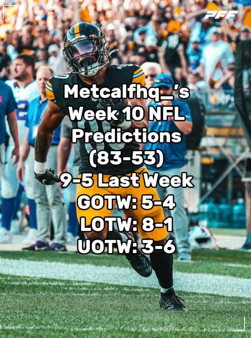 These games should be pretty entertaining #nfl #week10 #predictions 