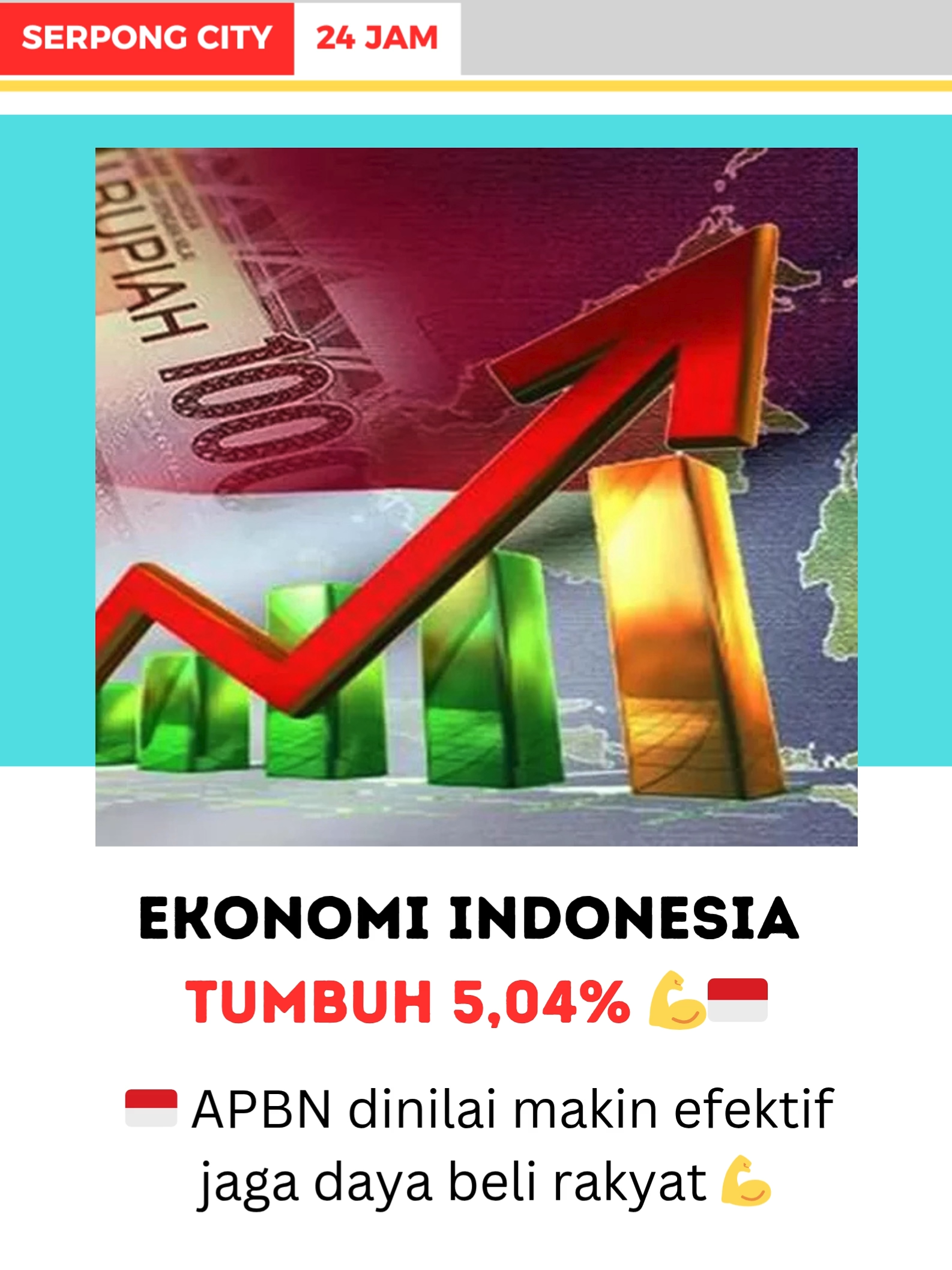 KABAR MELEGAKAN DATANG DARI KEMENTERIAN KEUANGAN Dikabarkan Pertumbuhan ekonomi Indonesia tercatat 5,04% (year on year) pada Kuartal III-2025. Menteri Keuangan Purbaya Yudhi Sadewa menyebut, hasil ini bukti bahwa pengelolaan APBN berjalan efektif dan mampu menjaga daya beli masyarakat. “APBN dikelola secara efektif, diperkuat koordinasi dengan otoritas moneter dan sektor keuangan,” ujar Purbaya, Kamis (6/11/2025). 💪 Daya Beli Masyarakat & Dunia Usaha Tetap Kuat Kinerja ekonomi nasional tetap solid berkat: ✅ Permintaan domestik yang kuat ✅ Ekspor yang tangguh ✅ Investasi yang stabil ✅ Belanja pemerintah yang optimal 🛍️ Konsumsi Rumah Tangga Naik Pertumbuhan konsumsi masyarakat mencapai 4,89% (yoy). • Transportasi & komunikasi naik 6,41% • Restoran & hotel tumbuh 6,3% • Wisatawan nusantara melonjak 21,8% • Konsumsi pemerintah naik 5,49%   🚢 Ekspor & Industri Terus Melaju Ekspor barang dan jasa riil tumbuh 9,91%, jadi penopang utama ekonomi. Sektor industri pengolahan juga tetap solid — terutama di sektor hilirisasi, dengan PMI Manufaktur tetap ekspansif di level 51,2.   👷‍♀️ Lapangan Kerja Bertambah Pertumbuhan ekonomi yang stabil berdampak nyata: 📈 1,9 juta lapangan kerja baru tercipta. Jumlah pengangguran turun menjadi 7,46 juta orang, dengan TPT menurun ke 4,85%. Tiga sektor terbesar penyerap tenaga kerja: 🌾 Pertanian (+0,49 juta) 🏭 Manufaktur (+0,30 juta) 🛍️ Perdagangan (+0,12 juta)   🔑 Menjaga Momentum Pertumbuhan Untuk menjaga tren positif ini, pemerintah menyiapkan: 💸 Stimulus Rp34,2 triliun ⚙️ Delapan program akselerasi senilai Rp15,7 triliun di Kuartal IV-2025 “Ke depan, pemerintah akan terus memperkuat sinergi kebijakan fiskal, keuangan, dan investasi agar mesin pertumbuhan ekonomi berjalan lebih cepat, ” tegas Purbaya. #ekonomiindonesia #pertumbuhanekonomi #apbn2025 #ekonomitumbuh #purbayayudhisadewa #kementeriankeuangan #stabilitasekonomi #investasiindonesia #ekonomikerakyatan #dayabelirakyat #lapangankerjabaru #industrihilirisasi #transparansifiskal #indonesiamaju #ekonomiberkeadilan #gadingserpong #gadingserpongupdate #gadingserpongkuliner #bsdcity #bsdupdate  Sumber : @inewsserpong