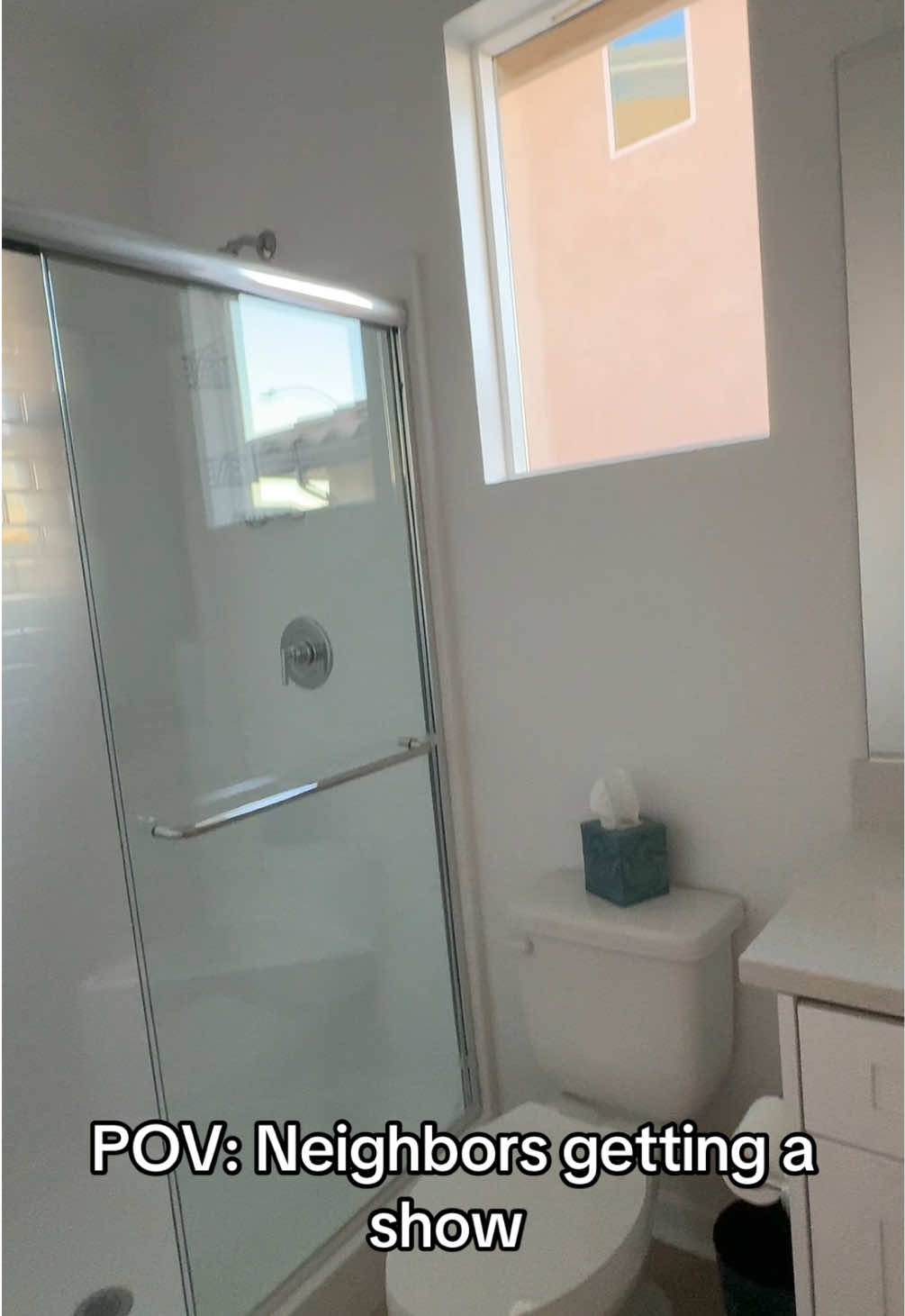 Curtains will be installed soon because 😅😅 #fyp #humor #comedy #awkward #n#neighbors