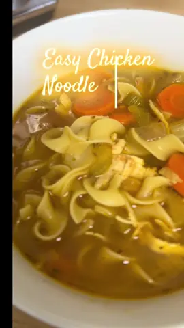 “Chicken noodle soup: because Lysol can’t do it all 😅”#chickennoodlesoup  #momhumor #relatable #cozyvibes  