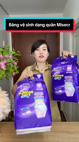 Trả lời @Phạm Dung Băng vệ sinh dạng quần Misecr (30 miếng), chống tràn 360°, thoáng khí, phù hợp sử dụng ngày và đêm dành cho phụ nữ mang thai và sau sinh, Thích Hợp Cho Phụ Nữ #cindythuytichcuc #bangvesinh #quanbangvesinh #bangvesinhdangquan 