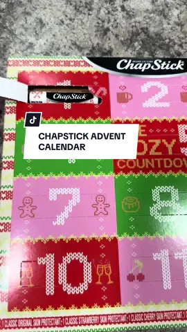 12 days of soft, festive lips 💕🎁 The cutest little countdown to Christmas — cozy, sweet, and perfect for gifting! ❄️💄 #ChapStickAdventCalendar #12DaysOfChristmas #HolidayLipCare #tiktokshopcreatorpicks 