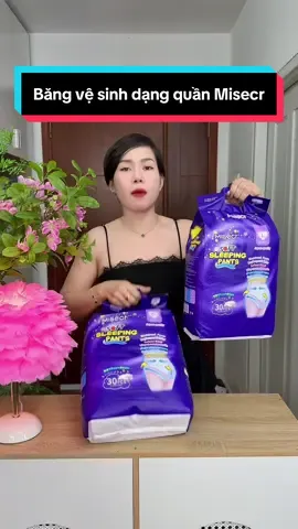 Trả lời @mẹ hiền xứ dừa 🌴🌴 Băng vệ sinh dạng quần Misecr (30 miếng), chống tràn 360°, thoáng khí, phù hợp sử dụng ngày và đêm dành cho phụ nữ mang thai và sau sinh, Thích Hợp Cho Phụ Nữ #cindythuytichcuc #bangvesinh #quanbangvesinh #bangvesinhdangquan 
