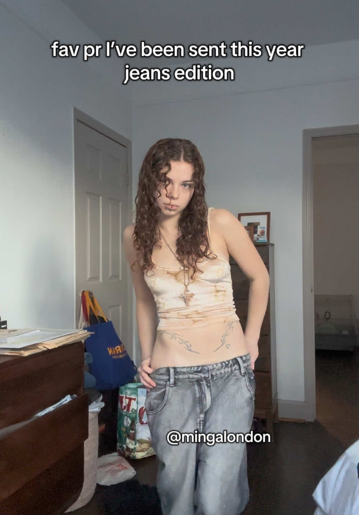 Top 3 pr jeans I’ve been sent as of recent🤭💗 With winter coming I’m gonna be wearing them 24/7 #jeans #pr #grunge #oversized #lowwaisted 