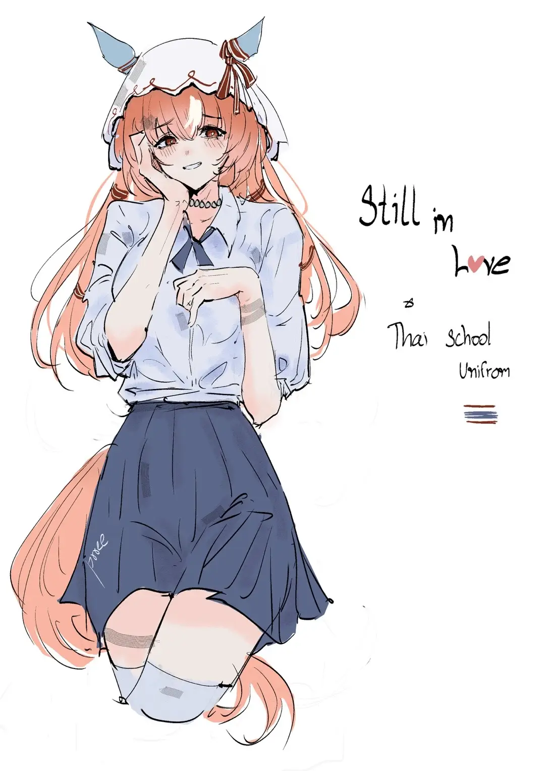 Still in love x Thai uniform❤️‍🩹 #umamusume #art #thaiuniform #fyp #stillinlove 