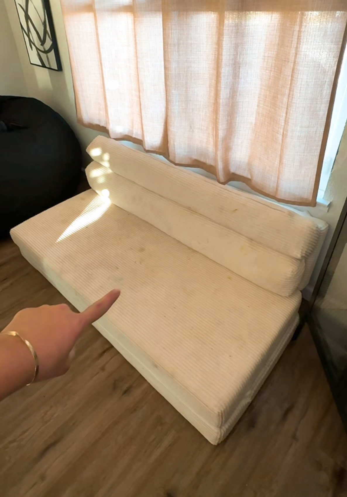 I will let you guys know how well it holds up after washing! #foryoupage #sofabed #sofabedcouch #sofabedviral #foldingsofabed 