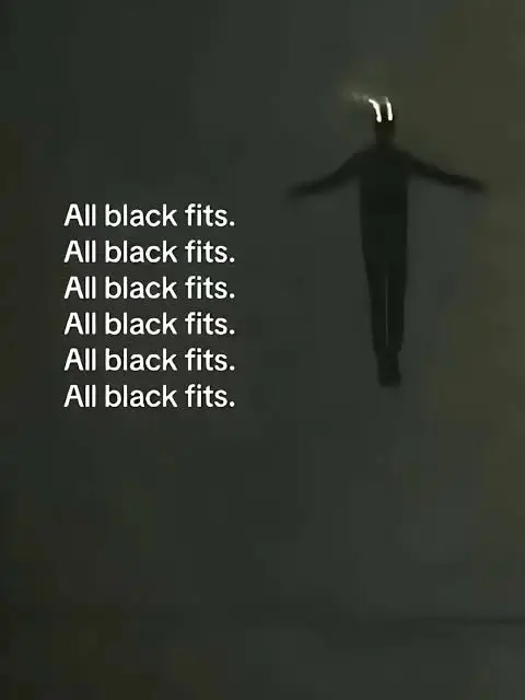 All black fits always