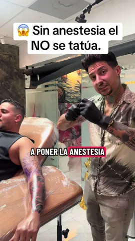A quien no le gusta la anestesia #anesthesia #tattoo #nopainnogain #sleevetattoo #viral @Watertowntattoos 