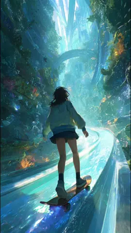마음이 편안해지는 영상 #animeaesthetic #skateboard