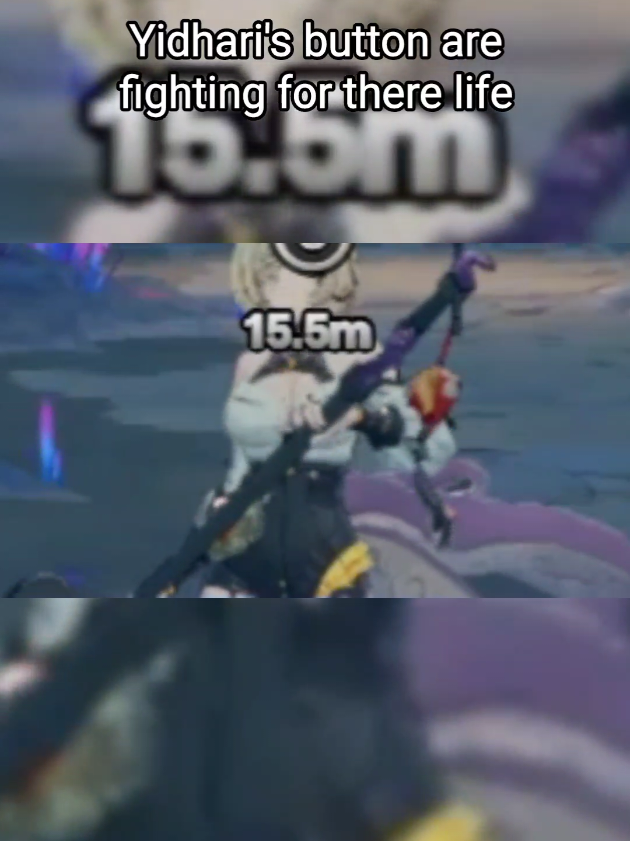 Yidhari's button are fighting for there life #ZenlessZoneZero #ZZZero #YouTubeClips #AnimeGamer 