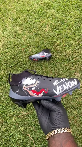 We are VENOM. #Venom #customcleat #Cleatgawd #spiderman 