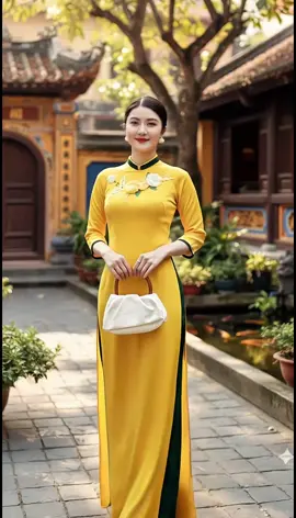 Áo dài lụa Mỹ đang gây sốt TikTok vì quá sang – quá đẹp! #áodàilụamỹ #áodàivàng #áodàixinh #áodàitết2026 #áodàiđẹp 