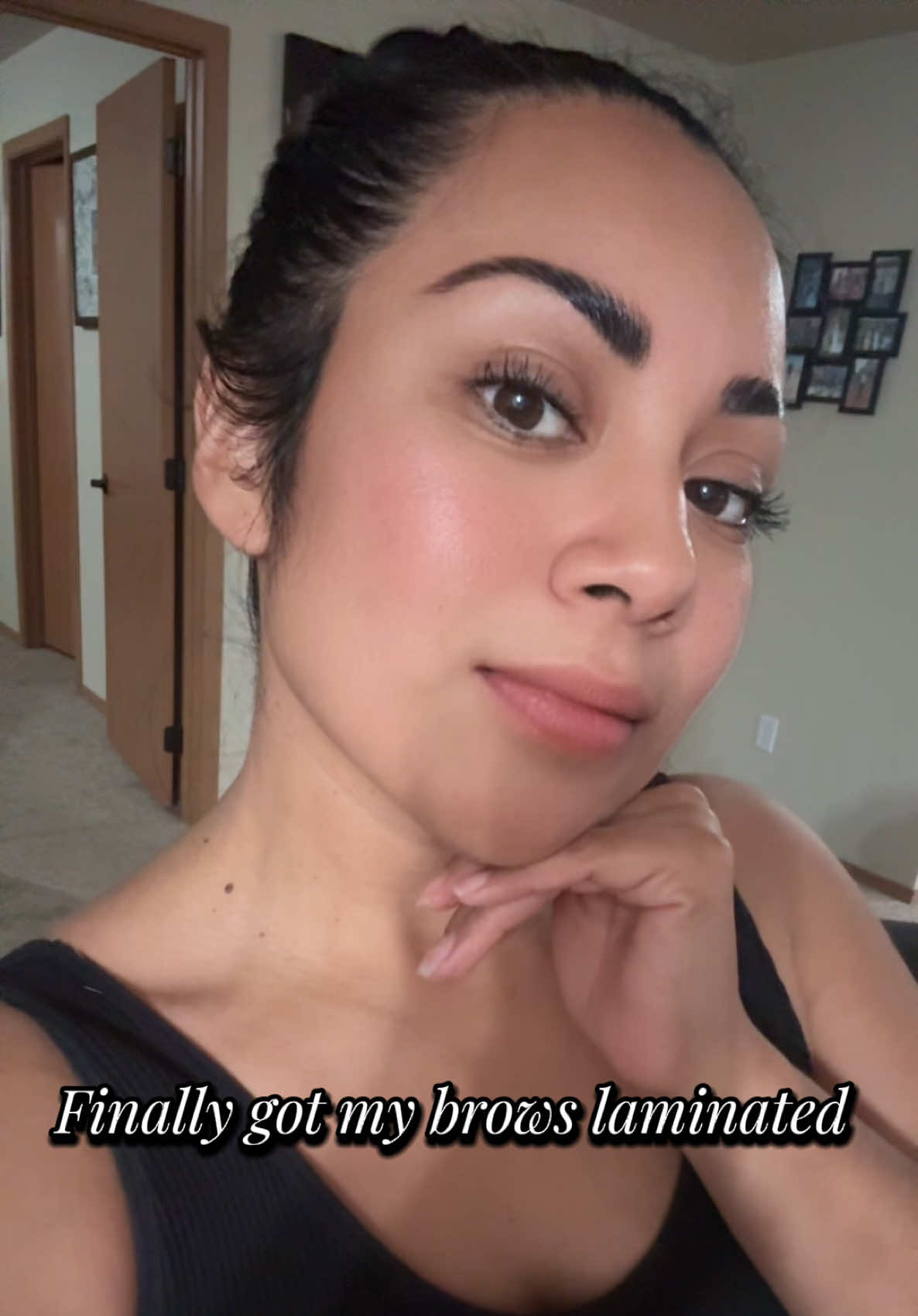I finally went to get my eyebrow lamí 🤎 #SelfCare #fyp #browlamination #fypシ 