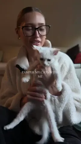 Pamper my cats with me 🛁🐈 #fyp #catsoftiktok #clean #siberiancat #kitten 