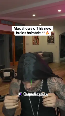 Max shows off his new braids hairstyle #plaqueboymax #fyp #trending #viral 