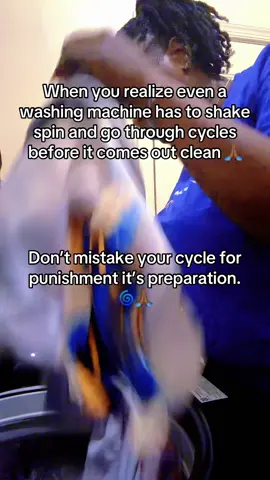 God’s just washing some things off you. Let Him spin. #GodDidIt #christiantiktok #fyp #trusttheprocess #praise 