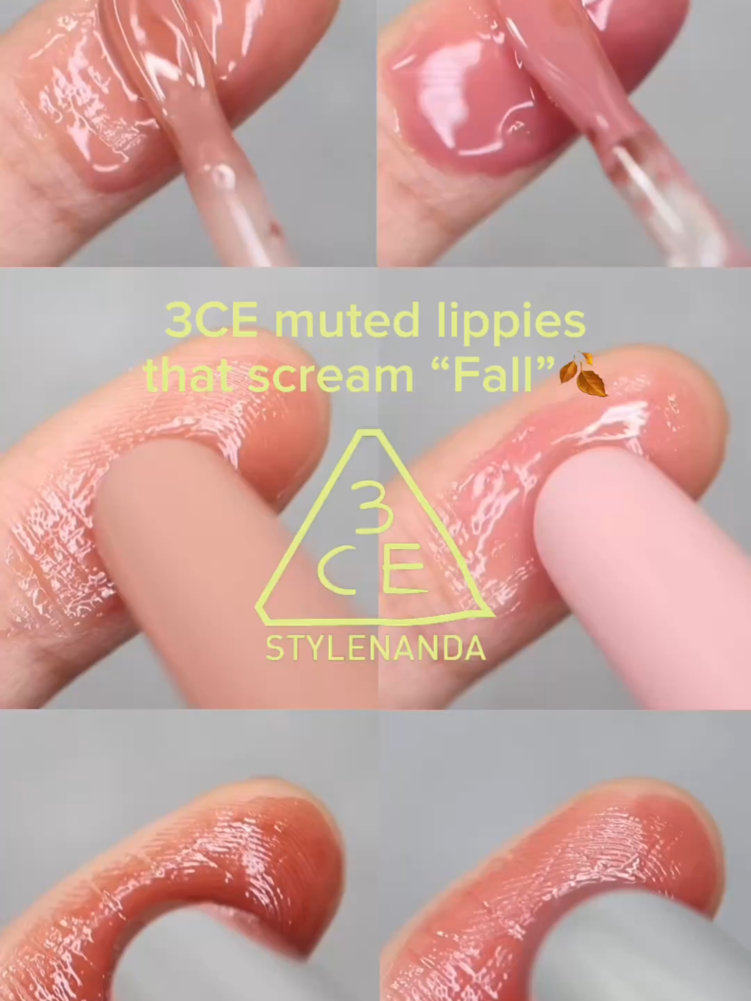 Muted tone lovers, this one's for you! Our collection of muted nude lips is EVERYTHING What tone/product should we swatch next?! Tell us in the comments! 👇 #3CE #3CELIP #립추천 #가을뮤트 #DROPGLOWGEL #SHINEREFLECTOR #GLAZYLIPGLOW