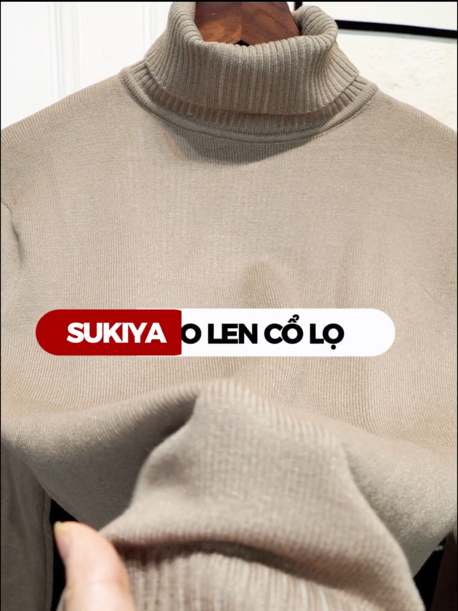 Áo Len Nam Cổ Lọ Chất Len Lông thỏ Dày mềm mại. #sukiyafashion #xuhuong #sukiya #aolensukiya #aolen #xuhuongtiktok #aolencolo