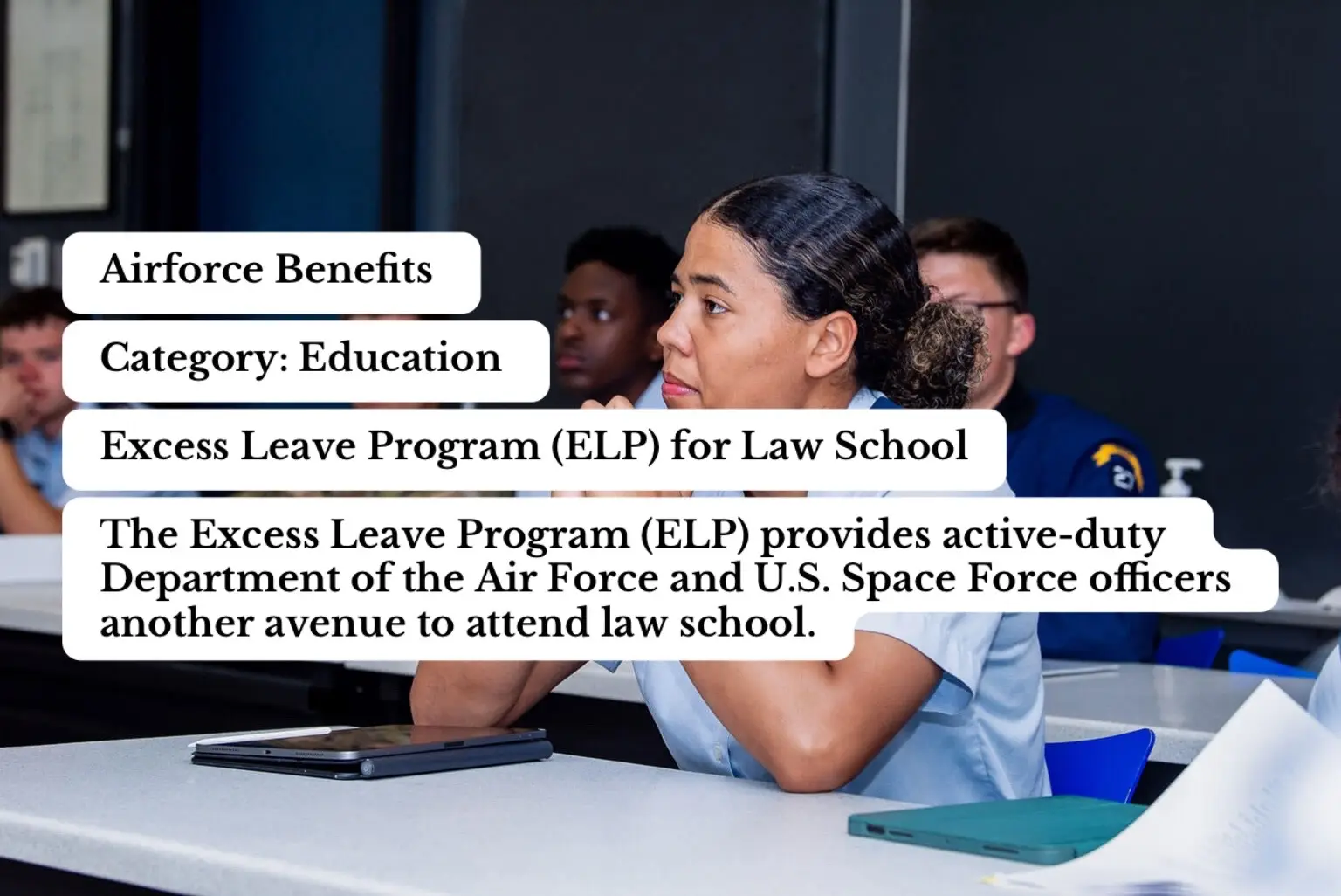 Additional Information Department of Air Force Instructions 51-101 https://static.e-publishing.af.mil/production/1/af_ja/publication/dafi51-101/dafi51-101.pdf The Judge Advocate General’s Corps https://www.afjag.af.mil U.S. Air Force Careers https://www.airforce.com/careers/specialty-careers/jag Air Force Institute of Technology https://www.afit.edu/CIP/page.cfm?page=1638 U.S. Air Force Academy Education and Leave Programs https://www.usafa.edu/education-leave-programs/ #law #lawyer #lawyersoftiktok #militarylife #air