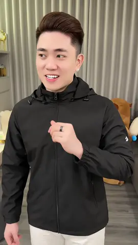 Áo Khoác Gió Nam Có Mũ YODY Ba