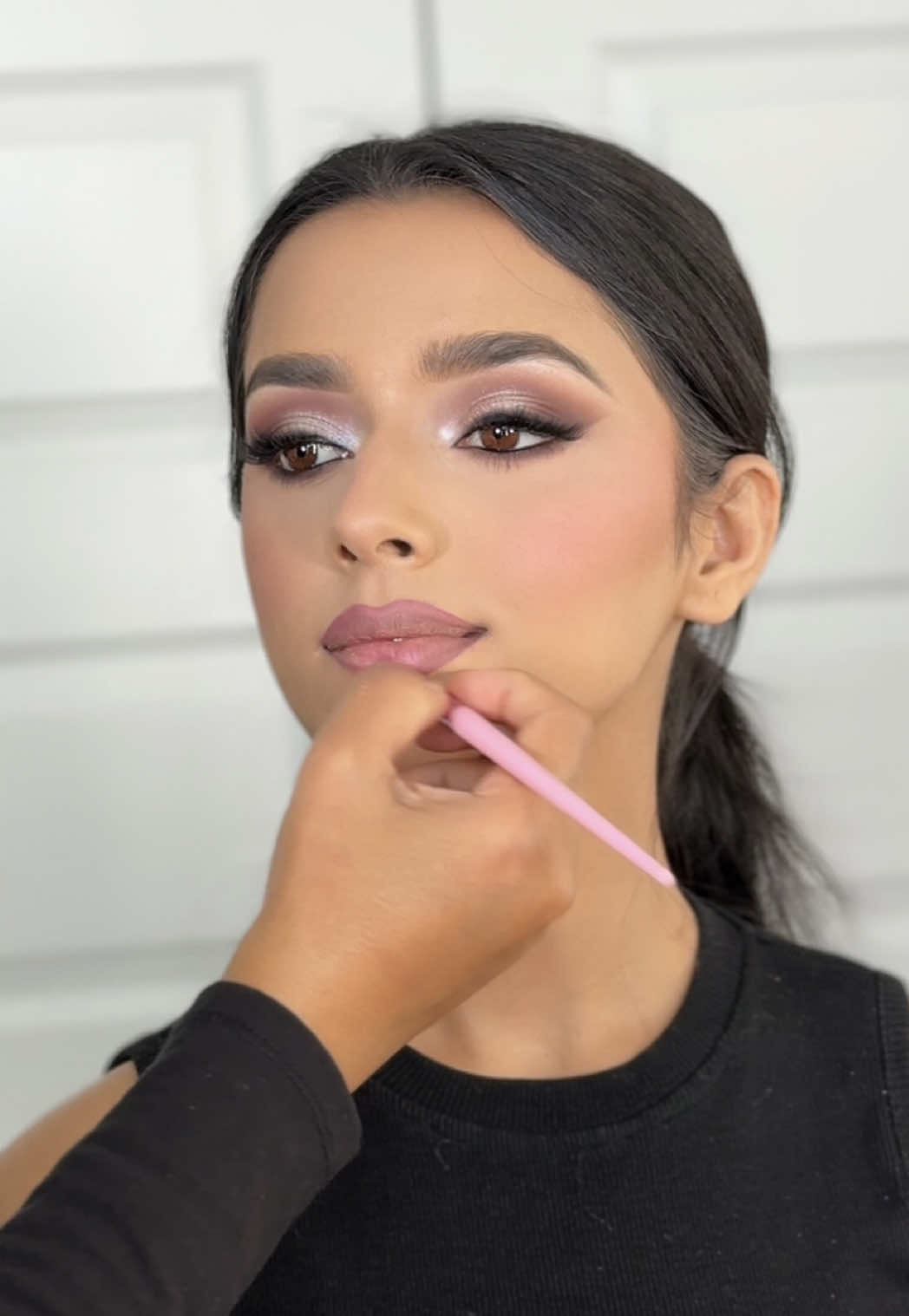 Love me a good pink lip combo  Used:  @ONE SIZE BEAUTY lip snatcher liner in “Code Word” @Charlotte Tilbury lip cheat liner in “Hot Gossip” and liquid blur in “Rose Blur”  @Huda Beauty gloss in “Ube”  #lipcombotutorial #BeautyTok #makeup 