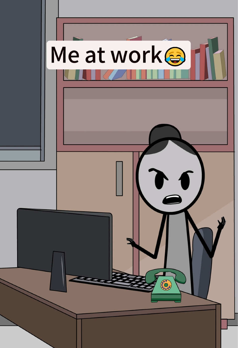 Me at work#animation #fyp #foryou #funny #workhumor 